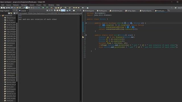 Is rotation of one string depends on other , how to explain this program coding , Presentee Mohsin смотреть онлайн