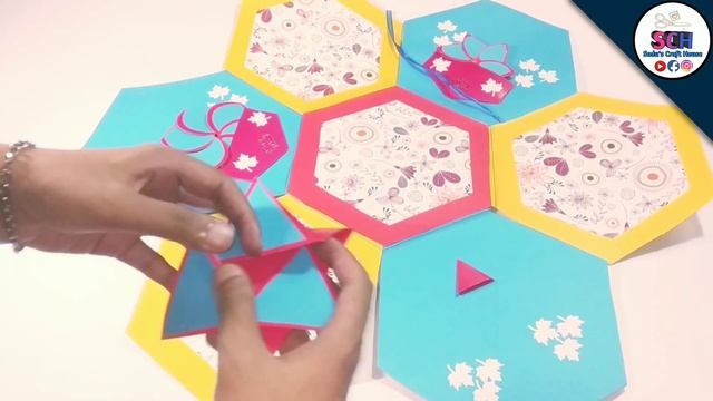 Hexa Explosion Box ideas | Easy To make explosion Box смотреть онлайн