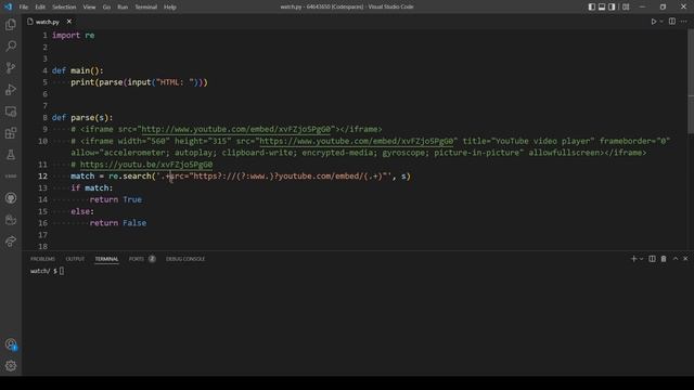 Watch on YouTube-Problem Set 7 (CS50's Introduction to Programming with Python) смотреть онлайн