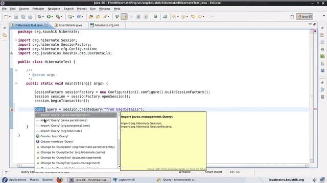 Hibernate Tutorial 25 Introducing HQL and the Query Object смотреть онлайн