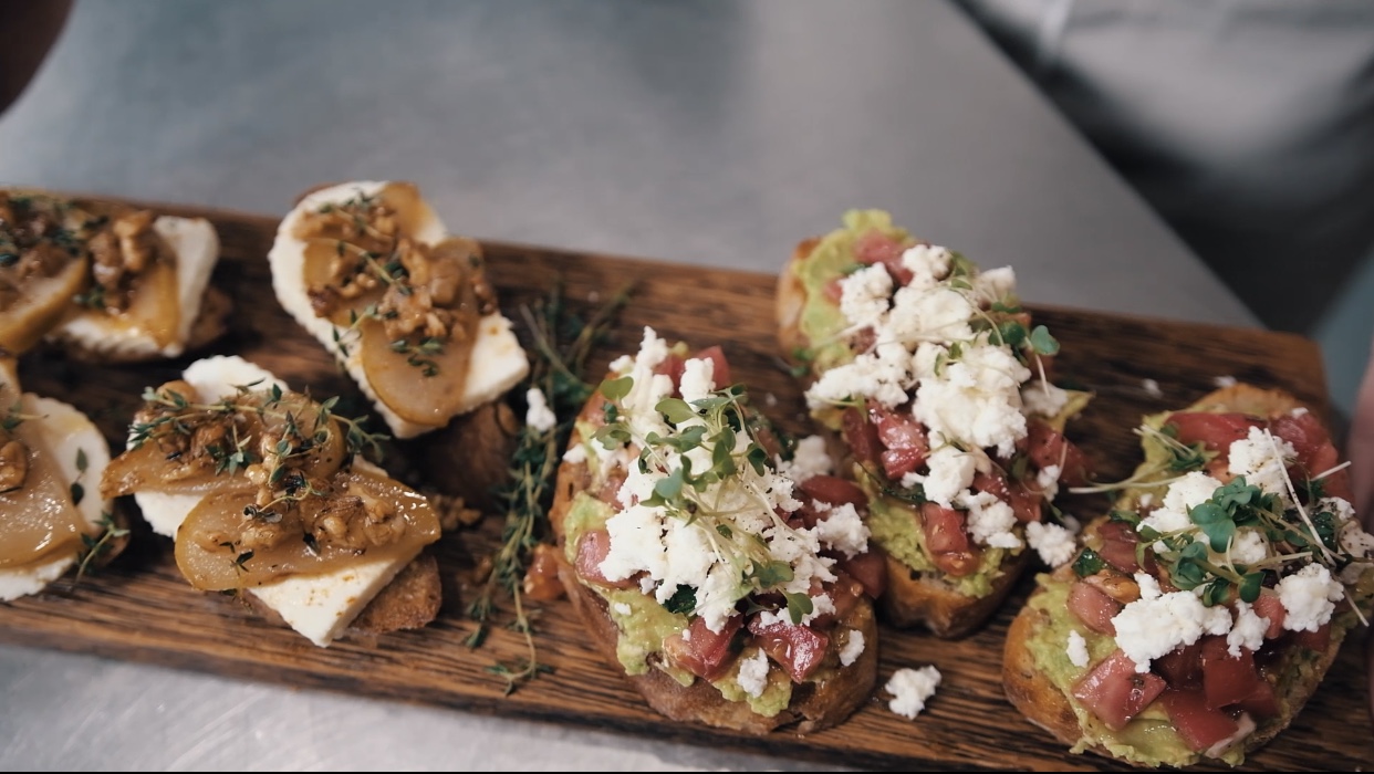 Брускетта с сыром 