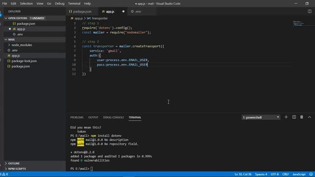 NodeJS | Send email including from, to, cc and bcc fields using nodemailer in just 3 steps смотреть онлайн
