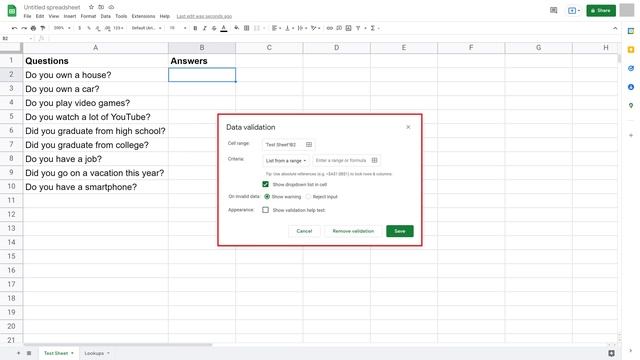 How to Create a Drop Down List in Google Sheets смотреть онлайн