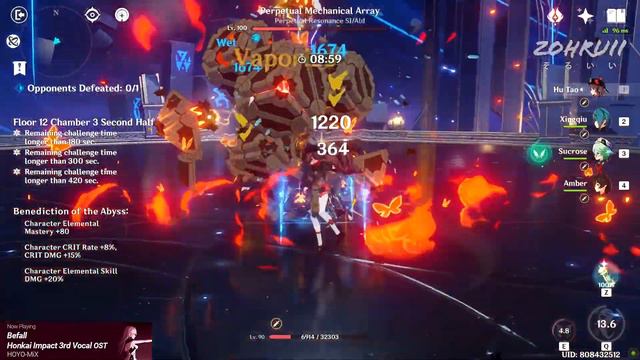 ELEGY AMBER-HU TAO VV VAPE [2.7 Spiral Abyss Showcase] | Genshin Impact смотреть онлайн