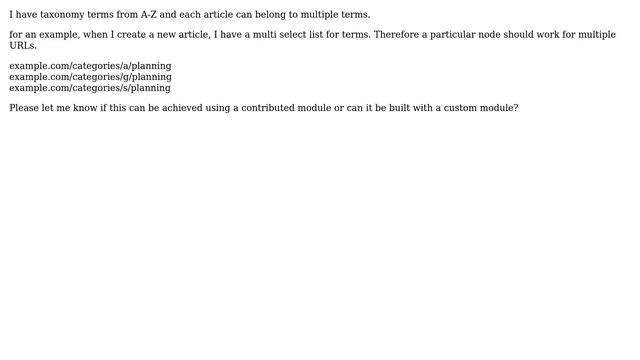 Drupal: Multiple path aliases based on taxonomy term смотреть онлайн