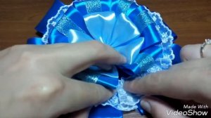 DIY. Бант на выписку для мальчика/Bow to extract for a boy.