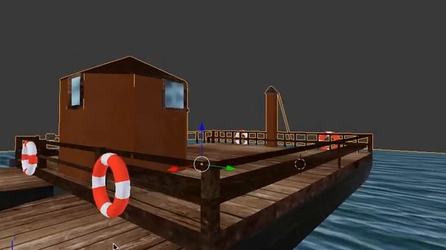 Traghetto di Leonardo - 3D model (Blender) смотреть онлайн