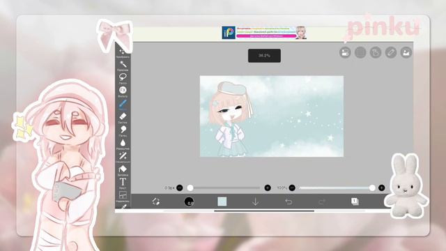 как сделать КРАСИВУЮ обложку для Ютюба гачеру?!🤩 // Pinku // смотреть онлайн
