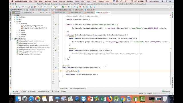 ListView - How to Put a Search Filter in the Action Bar смотреть онлайн