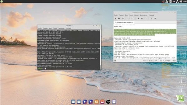 Linux Mint LMDE 4 Debbie Настройка после установки.
