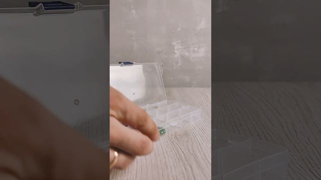 Бокс со съёмными ячейками для хранения, 15 отделений, 17,5х10х2,2 см, цвет прозрачный смотреть онлайн