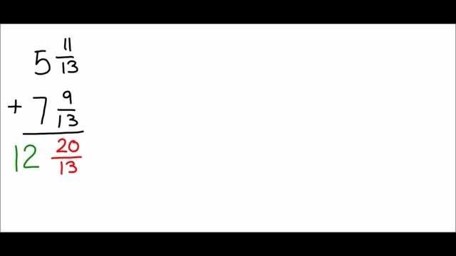 Adding Mixed Numbers with Regrouping смотреть онлайн