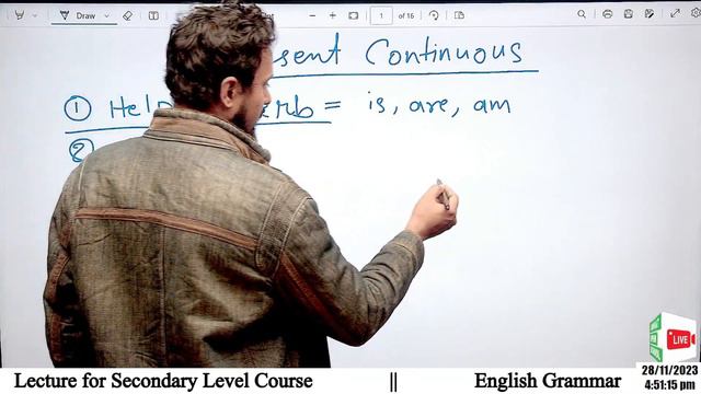 HOW TO LEARN EASILY PRESENT CONTINUOUS TENSE ?#viralvideo #jamiatopenschool #spokenenglish смотреть онлайн