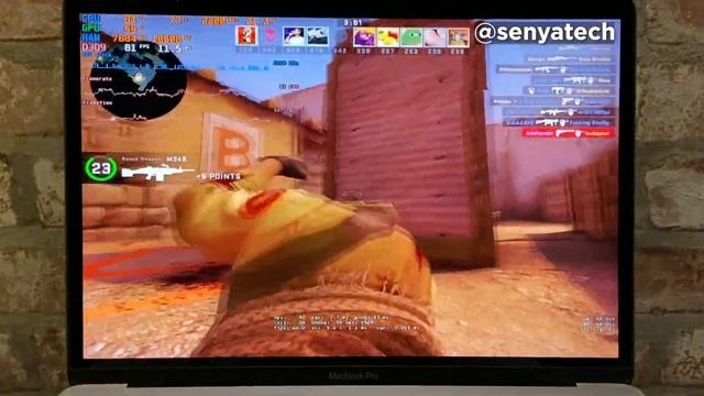 CS:GO on MacBook Pro 13" 2017 - Gaming FPS Test смотреть онлайн
