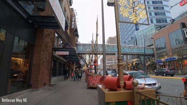 Downtown Bellevue, Washington 4k Walking Tour смотреть онлайн