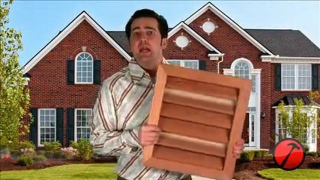 Wood Vertical Gable Vent Louver смотреть онлайн