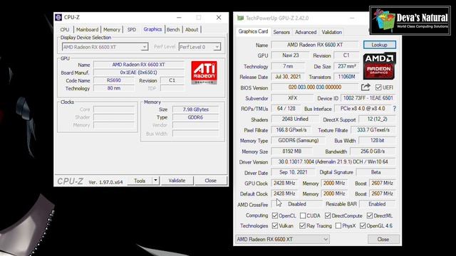 รีวิวการ์ดจอราคาโรงงาน XFX 6600XT Qick 308 และ XFX 6600XT Merc 308 Merc смотреть онлайн