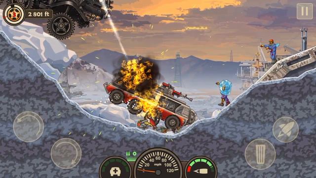 EARN TO DIE 3 [Gameplay#3] [Vehicle♦Charon, Stage♦ Outpost]