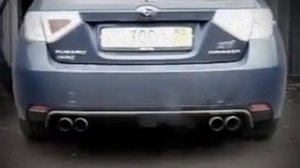 Супер выхлоп на Субару