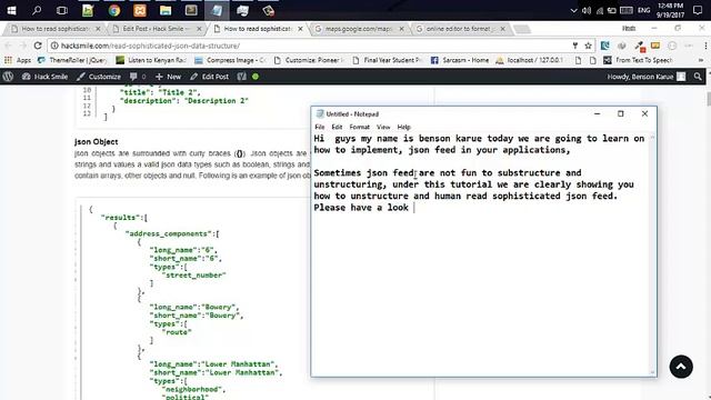 How to read a sophisticated json feed Json Feed Tutorial смотреть онлайн