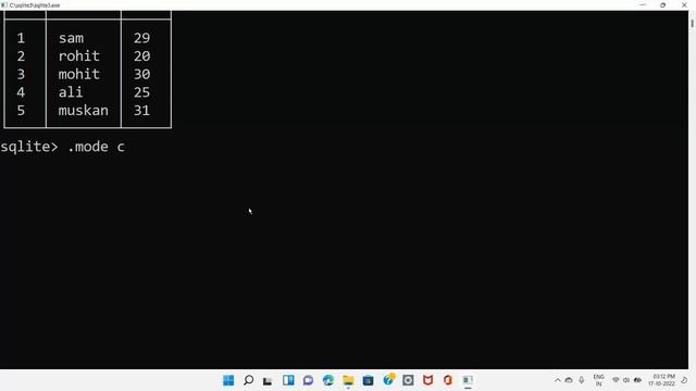 6.CONVERT ANY TABLE INTO CSV OR SQL FILE IN SQLITE3 смотреть онлайн