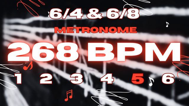 268 BPM - 6/4 & 6/8 Metronome смотреть онлайн