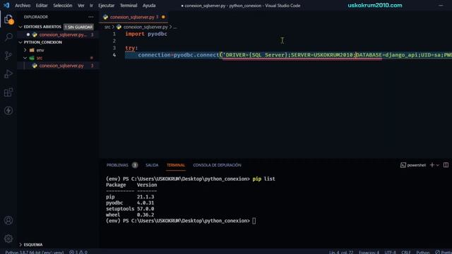 Python: Conexión con Microsoft SQL Server | Driver pyodbc ? смотреть онлайн