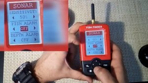 Беспроводный эхолот fish finder xj-01, распаковка, функционал, инструкция на русском