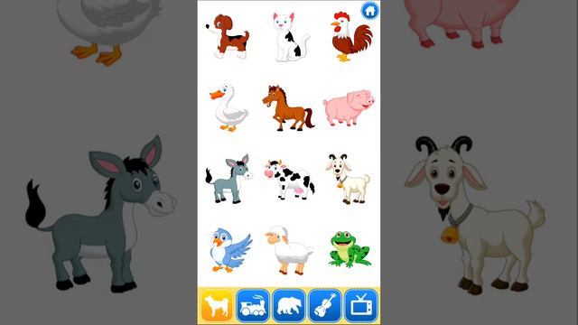 Звуки животных! Изучение звуков! Малыши! смотреть онлайн