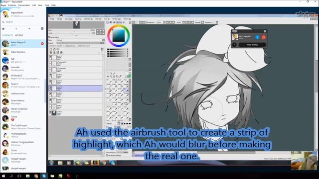 Hair Tutorial | Paint Tool Sai смотреть онлайн