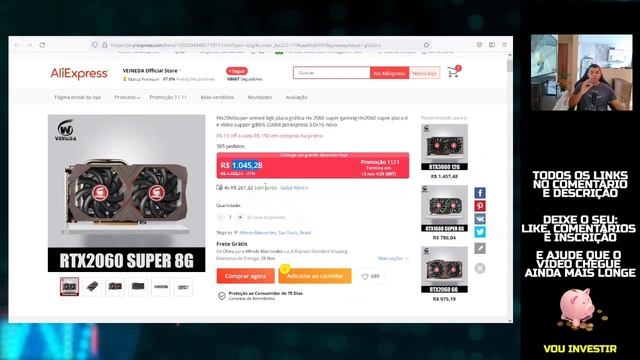 RTX 2060 SUPER DA VEINEDA | COMPREI A MELHOR 2060 SUPER DO ALIEXPRESS смотреть онлайн