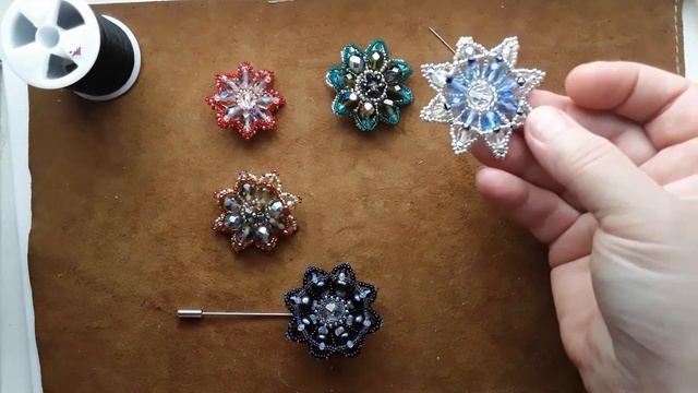 Брошь из бисера, бусин и биконусов. Мастер класс. Введение смотреть онлайн