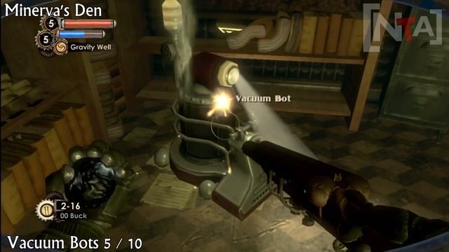 Bioshock 2 - Minerva's Den DLC - Vacuum bots Achievement Guide + spitfire Location смотреть онлайн