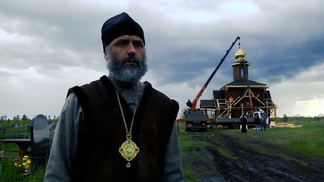 Часовня в Давлеканово. строительство деревянного храма. Проект часовни. Часовня из дерева. смотреть онлайн