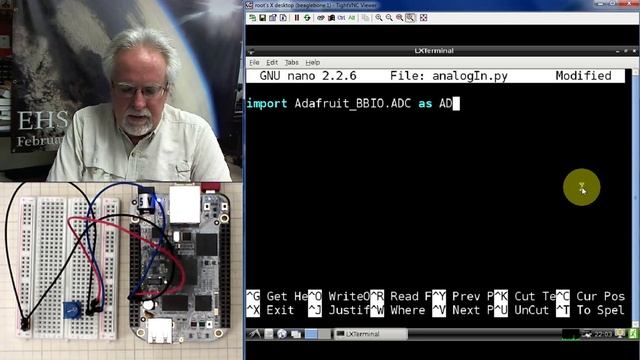 Beaglebone Black LESSON 9: Reading Analog Voltages from Python смотреть онлайн