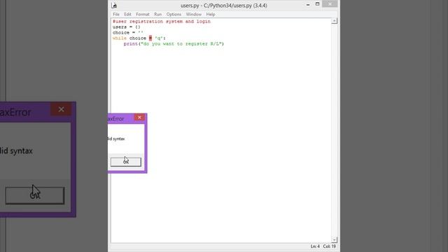 User registration system in python part 1 смотреть онлайн