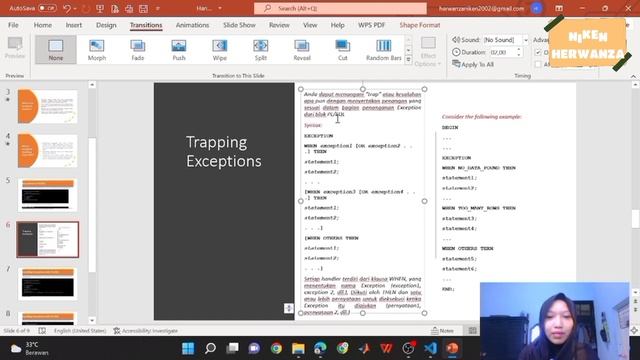 Exception handling In PL/SQL смотреть онлайн