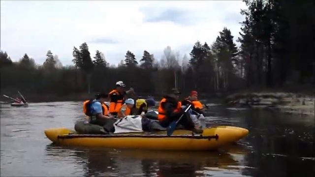 Водный поход по р. Большая Кокшага на Майские 2016 смотреть онлайн
