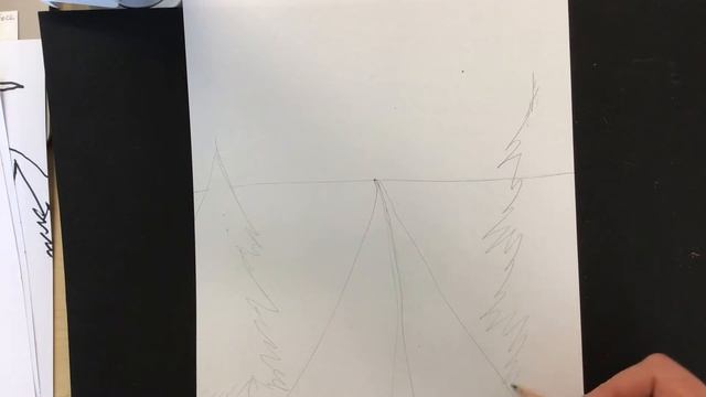 Drawing A 1pt  Perspective Landscape