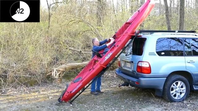 EZ Rec Rack- loading a kayak in 1 minute and 15 seconds. смотреть онлайн