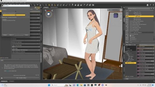Daz Studio Basic D-Force Posing Tutorial #1