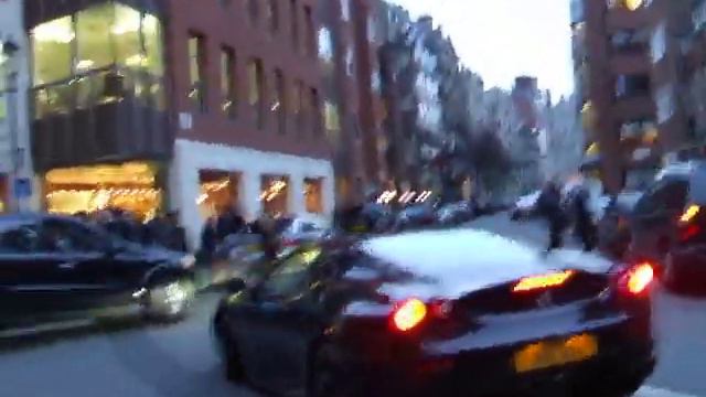 Ferrari F430 Mercedes SL 65 AMG. Black On Black X2