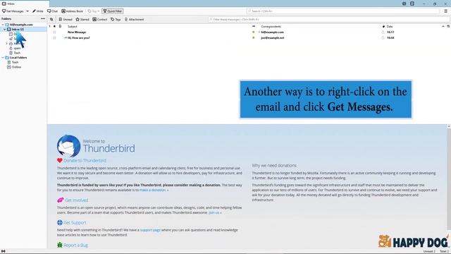 How to check for new email in Mozilla Thunderbird Happy Dog Web Hosting смотреть онлайн