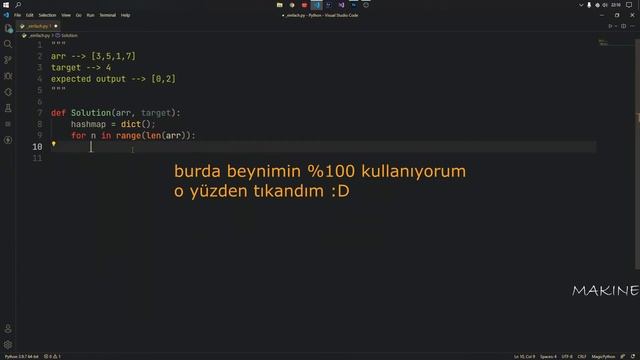 10 dakikada HashMap mantığı ve Python ile Two Sum probleminin çözümü смотреть онлайн