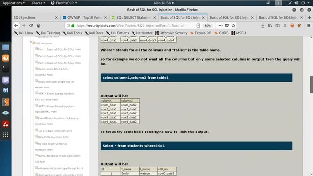 SQL injection Part 1 - Web Application Penetration Testing смотреть онлайн