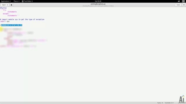 6.2. Exceptions and Catching Exceptions in Python.mp4 смотреть онлайн