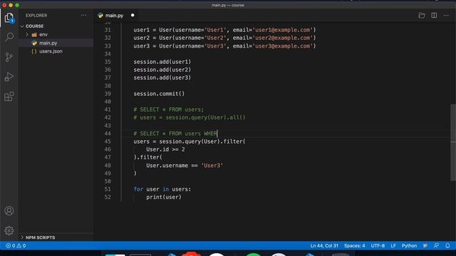 Mini Curso SQLAlchemy con Python 3 Consultas смотреть онлайн