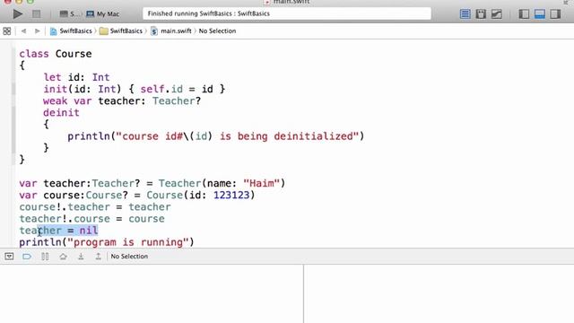 Weak References in Swift смотреть онлайн