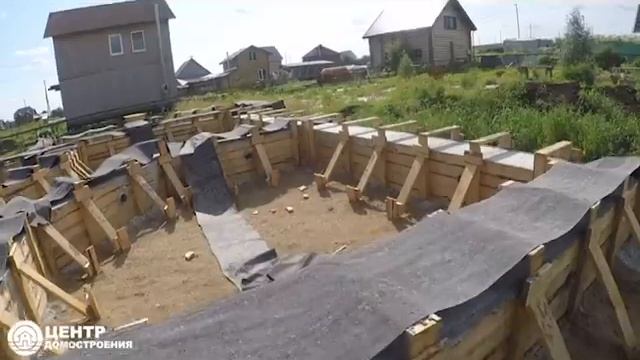 Ленточный фундамент набирает прочность. Осмотр. с. Выльгорт Республика Коми смотреть онлайн