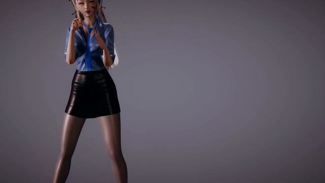 ペッパー警部  【MMD Hs2 Honey Sellect2】shiny Pantyhose And High Heels Police Uniform 鬼滅の刃　堕姫  禰豆子